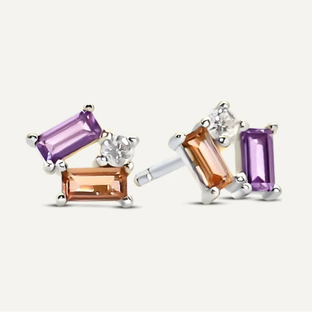 Elegant Multicolor Stud Earrings